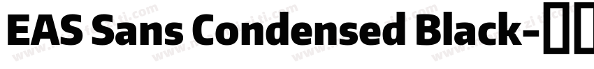 EAS Sans Condensed Black字体转换